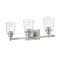 Z-Lite Bohin 3 Light Vanity, Brushed Nickel And Clear Seedy 464-3V-BN - alternate 4